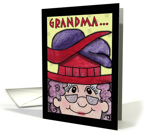 Humorous Birthday for Grandma Mature Lady With Many Hats card (906263)