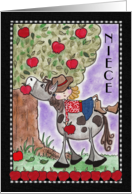 Happy Birthday for Niece Lazy Daze Girl on Horse card