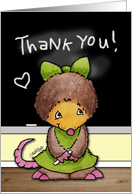 Thank You- Mollie Mole at the Chalkboard card