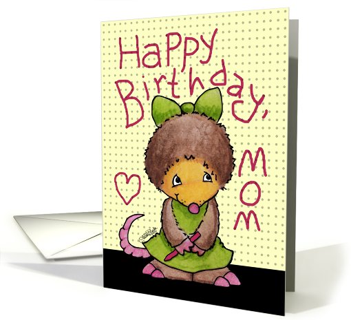 Happy Birthday for Mom- Mollie Mole Connects the Dots card (925641)