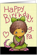 Happy Birthday for Grandpa- Mollie Mole Connects the Dots card