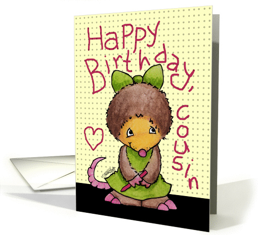 Happy Birthday for Cousin- Mollie Mole Connects the Dots card (925667)