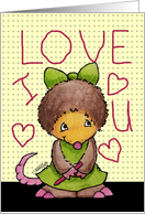 I Love You- Mollie Mole Connects the Dots card