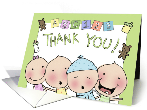 Thank You to Daycare Provider Babysitter Babies and Toys card (935606)