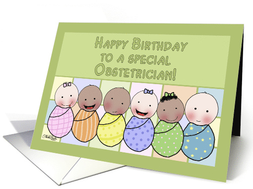 Happy Birthday for Obstetrician Newborn Babies card (946935)