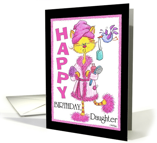 Happy Birthday for Daughter Pampered Kitty card (947105)