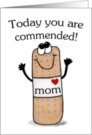 Happy Nurses Day to Mom- Bandage Character card