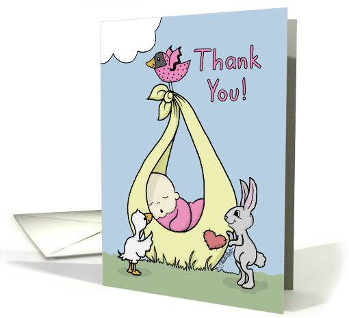 Thank You for Shower Gift Baby Bundle with Animals card (951965)