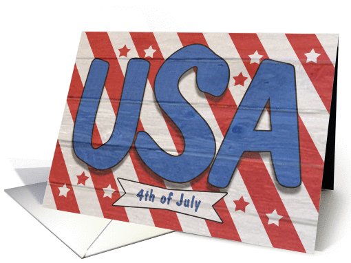 4th of July- Stars and Stripes- USA card (957197)