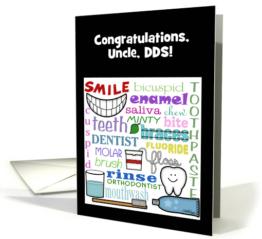 Customizable Congratulations Dentist for Uncle Dental... (994501)