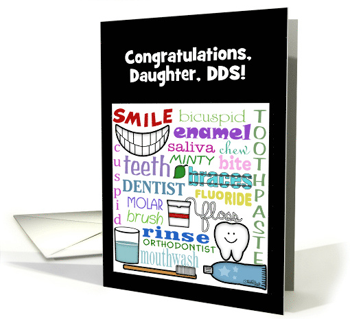 Customizable Congratulations Dentist for Daughter Dental... (994527)