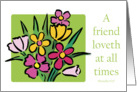 Proverbs 17:17 Friendship Card