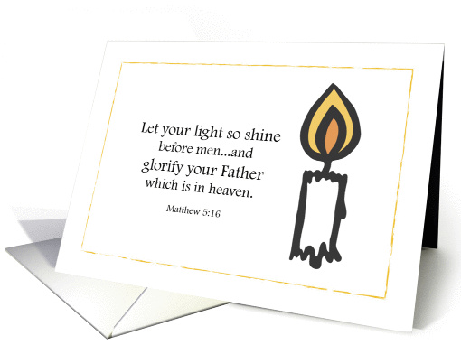 Matthew 5:16 Everyday card (44817)