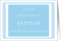 4 Principles Baptism Card
