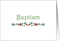 Grow in the Gospel Baptism Card