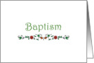 Grow in the Gospel Baptism Card