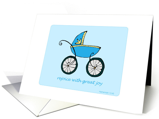 Nehemiah 12:43 Baby card (44945)