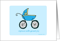 Nehemiah 12:43 Baby Card
