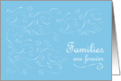 Families are Forever Wedding Card