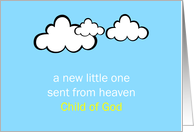 Sent From Heaven New Baby Card