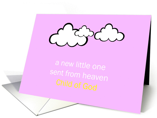 Sent From Heaven New Baby card (53458)