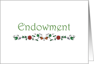 Grow in the Gospel Endowment Card