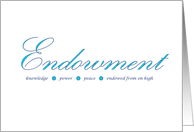 Endowed from on High Endowment Card
