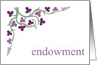 Flower Corner Endowment Card
