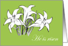 He is Risen Easter Card