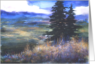 trees, view, scenic, note card