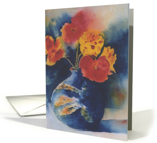 Nasturtiums card (88966)
