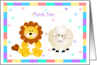 Lion and Lamb Thank You Cards