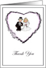 Little Bride and Groom Thank you Cards