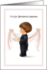Ring Bearer Wedding Attendant Thank You Cards for Nephew card