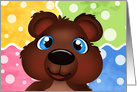 Teddy Bear Blank Note Card for Kids card