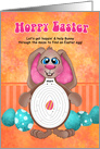 Bunny Easter Egg Hunt Maze for Kids card