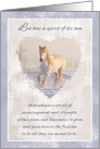 White Horse Sentimental Love Valentine card