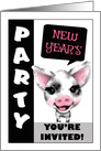 Year of Pig Chinese New Year Party Invitation Business card