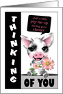 Spotted Pig Chemo Patients Thinking of You card