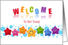 Smiling Stars Business New Employee Welcome card