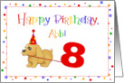 Custom Birthday Abbi card