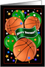 Basketball Theme Birthday card
