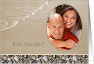 Spanish Beach Themed Custom Photo Christmas card