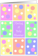 Polka Dot Baby Shower Card