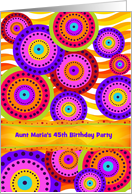 Custom Front Festive Birthday Party Invitation card