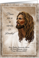 Jesus Our Savior Custom Church Invitation card