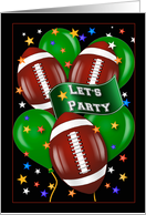 Football Theme Party Invitations card