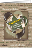 Camouflage Happy Birthday Business Customer card
