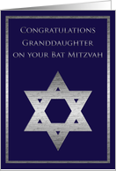Bat Mitzvah Grandaughter Congratulations card
