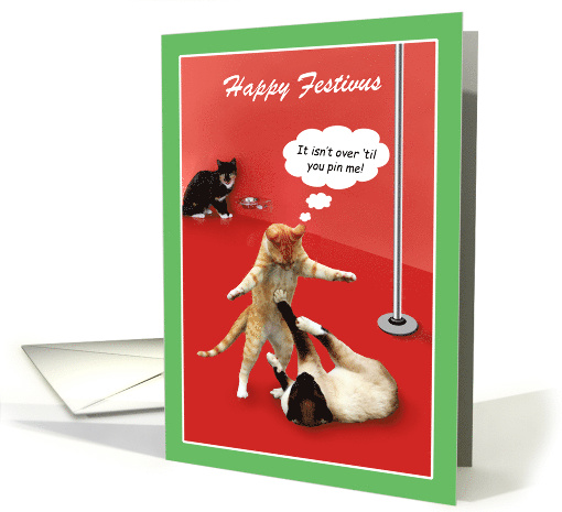 Cat Humor Happy Festivus card (1505806)